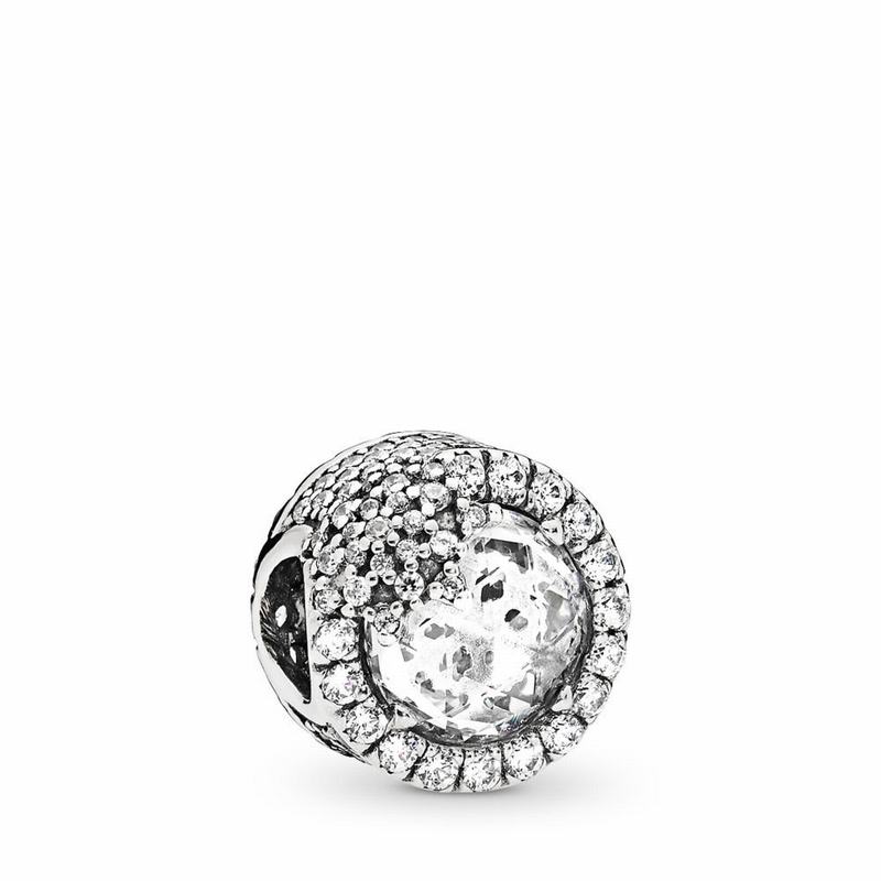 Pandora Dazzling Snowflake Charm - Sterling Silver/Cubic Zirconia - Canada | VX2565JY